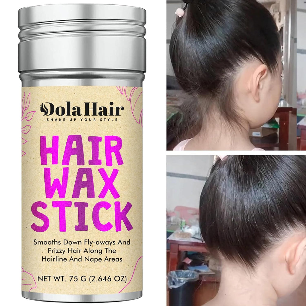 Hair Wax Stick - Flyaway Control and Styling Pomade for Kids, Women, and Men - Accessorie Slick Back Hair Brush Kit Hair Bun Maker (Pack of 4)