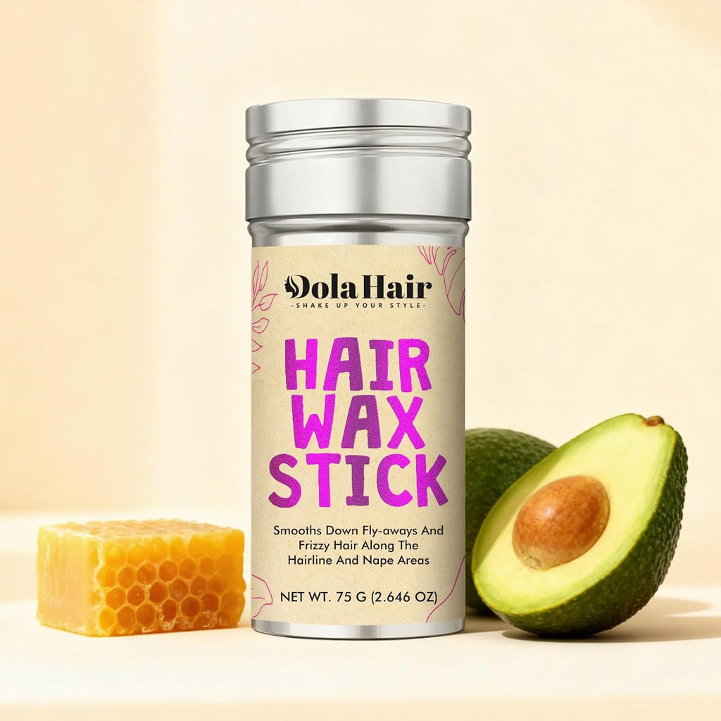 Hair Wax Stick - Flyaway Control and Styling Pomade for Kids, Women, and Men - Accessorie Slick Back Hair Brush Kit Hair Bun Maker (Pack of 4)