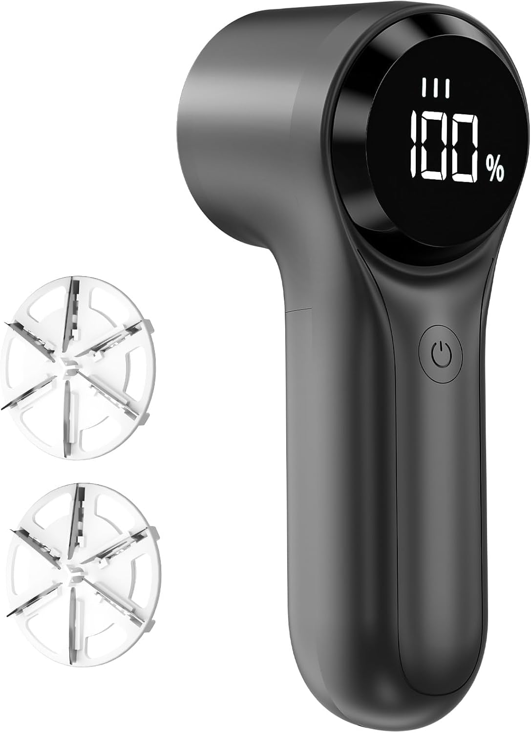 Fabric Shaver, Electric Lint Remover, Rechargeable Lint Shaver, Household Essentials for Clothes, Upholstery, Furniture, Sweater Defuzzer to Remove Pilling, Battery Operated, Black