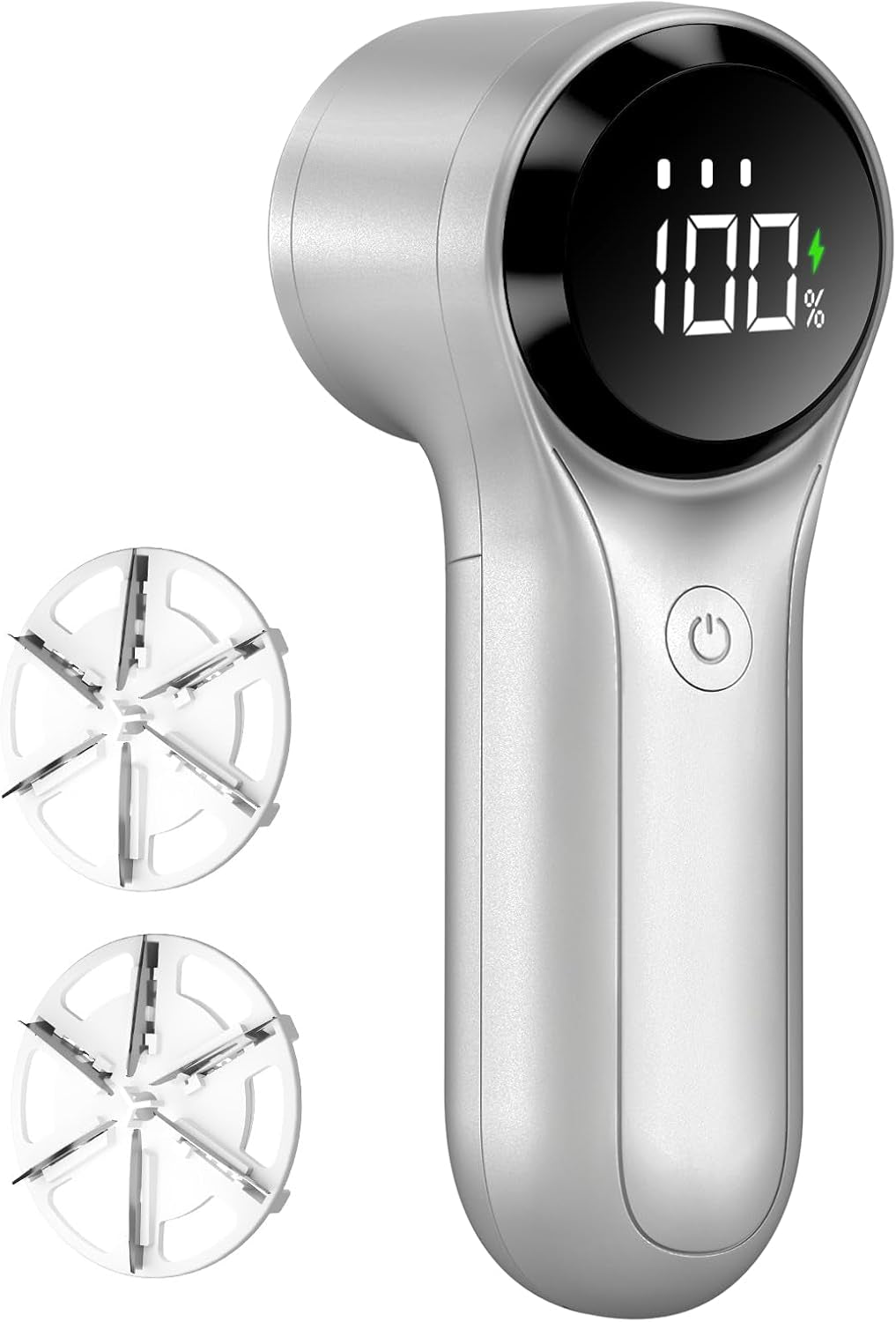 Fabric Shaver, Electric Lint Remover, Rechargeable Lint Shaver, Household Essentials for Clothes, Upholstery, Furniture, Sweater Defuzzer to Remove Pilling, Battery Operated, Black