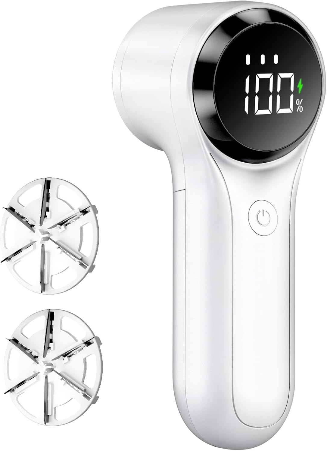 Fabric Shaver, Electric Lint Remover, Rechargeable Lint Shaver, Household Essentials for Clothes, Upholstery, Furniture, Sweater Defuzzer to Remove Pilling, Battery Operated, Black